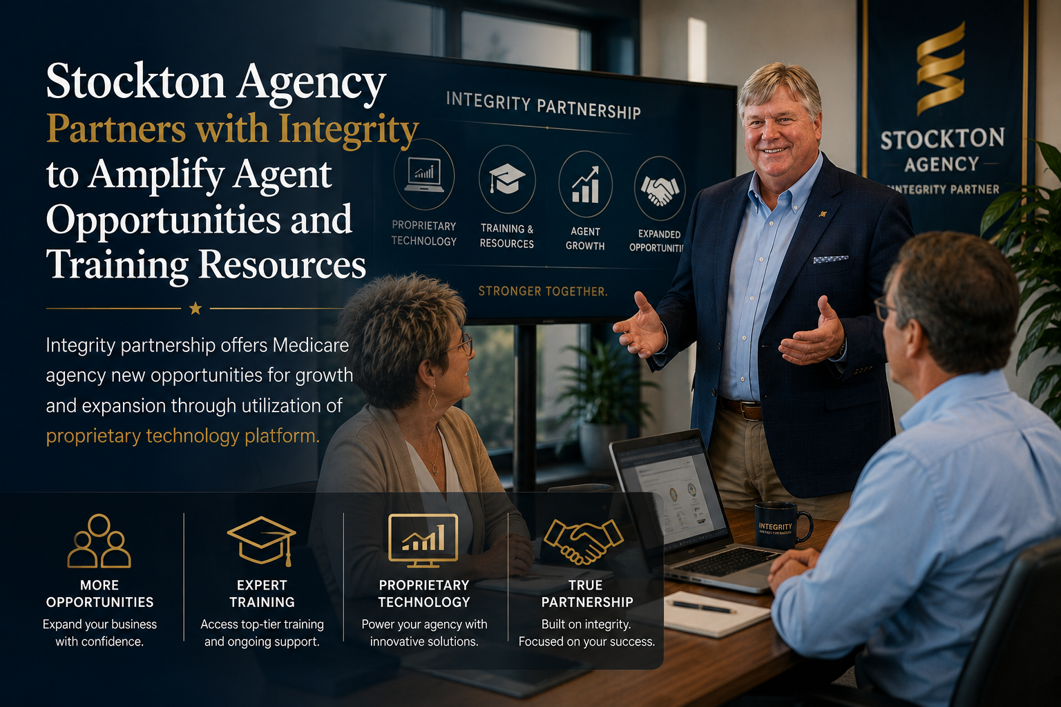 Stockton Agency partnership with Integrity